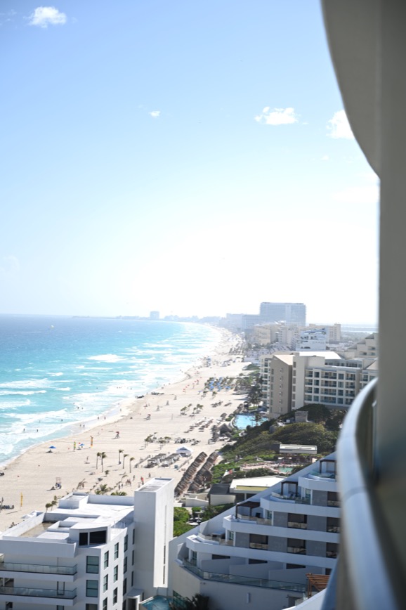 Strand og højhuse i Mexico, Cancún